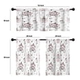 thumbnail image 4 of LALILO Kitchen Curtains and Valances Set of 3 36" Princess Window Treatment Tiers for Window Decor, 4 of 5