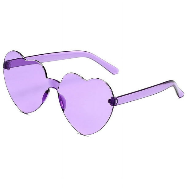 Gafas de sol transparentes de gelatina de color love para hombres