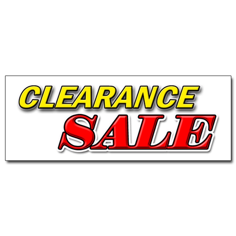 12" CLEARANCE SALE DECAL sticker retail - Walmart.com - Walmart.com