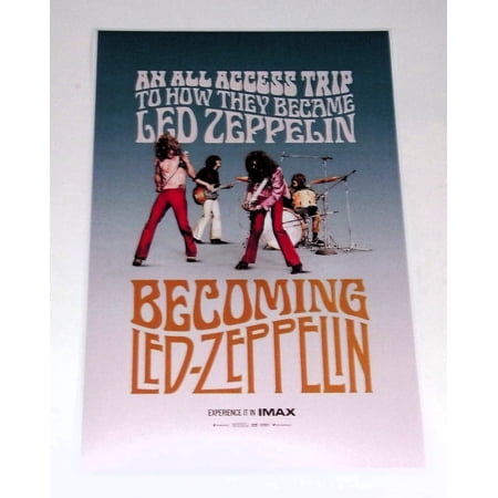 Alternate Led Zep "Becoming Led Zeppelin" IMAX Movie Poster 19"x13" Jimmy Page