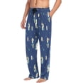 thumbnail image 5 of FREEAMG Sweet Daisies Pajama Pants for Men, Men's Separate Bottoms, Pure Cotton Comfortable Lounge Pants for Men（169）, 5 of 7