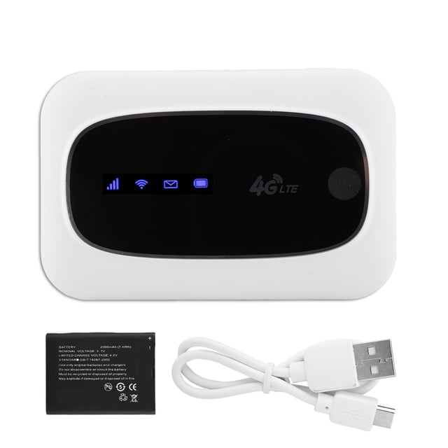 Módem WiFi 4G, enrutador móvil inalámbrico, punto de acceso portátil para Europa y Asia (blanco)