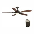 thumbnail image 2 of home decorators collection 24426 petersford 52 in. integrated led indoor oil rubbed bronze ceiling fan with light kit and remote control, 2 of 6