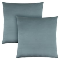 Pillows Set Of 2 18 X 18 Square Accent Sofa Couch Bedroom Polyester Blue