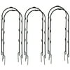 Garhelper Plant Supports Trees Beans Vegetables Natural U-Hoops Durable Plastic Tomatoes U-shaped 6PCS Flower Garden Trellis