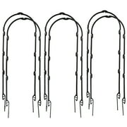 CreativeArrowy 3Pcs Plant Support Frame Natural U-Shaped Hoop Durable Plastic Tomato U-Shaped Garden Flower Stand