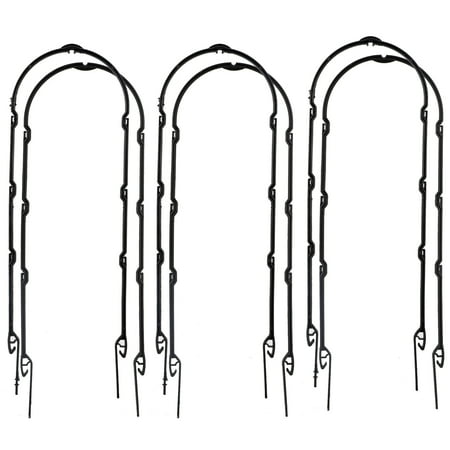 CreativeArrowy 3Pcs Plant Support Frame Natural U-Shaped Hoop Durable Plastic Tomato U-Shaped Garden Flower Stand