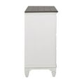 thumbnail image 6 of Liberty Furniture Industies, INC Allyson Park 8 Drawer Dresser in Wirebrushed White w/ Charcoal Top, 6 of 7