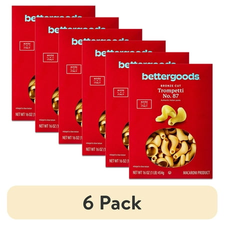(6 pack) bettergoods Bronze Cut Trompetti Pasta No. 87 16 oz