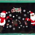 thumbnail image 2 of HCTSHG Christmas Window Clings, Snowflake Santa Reindeer Decals for Glass, Xmas Holiday Window Stickers for Home Party Decoration and Seasonal Decor, 2 of 7