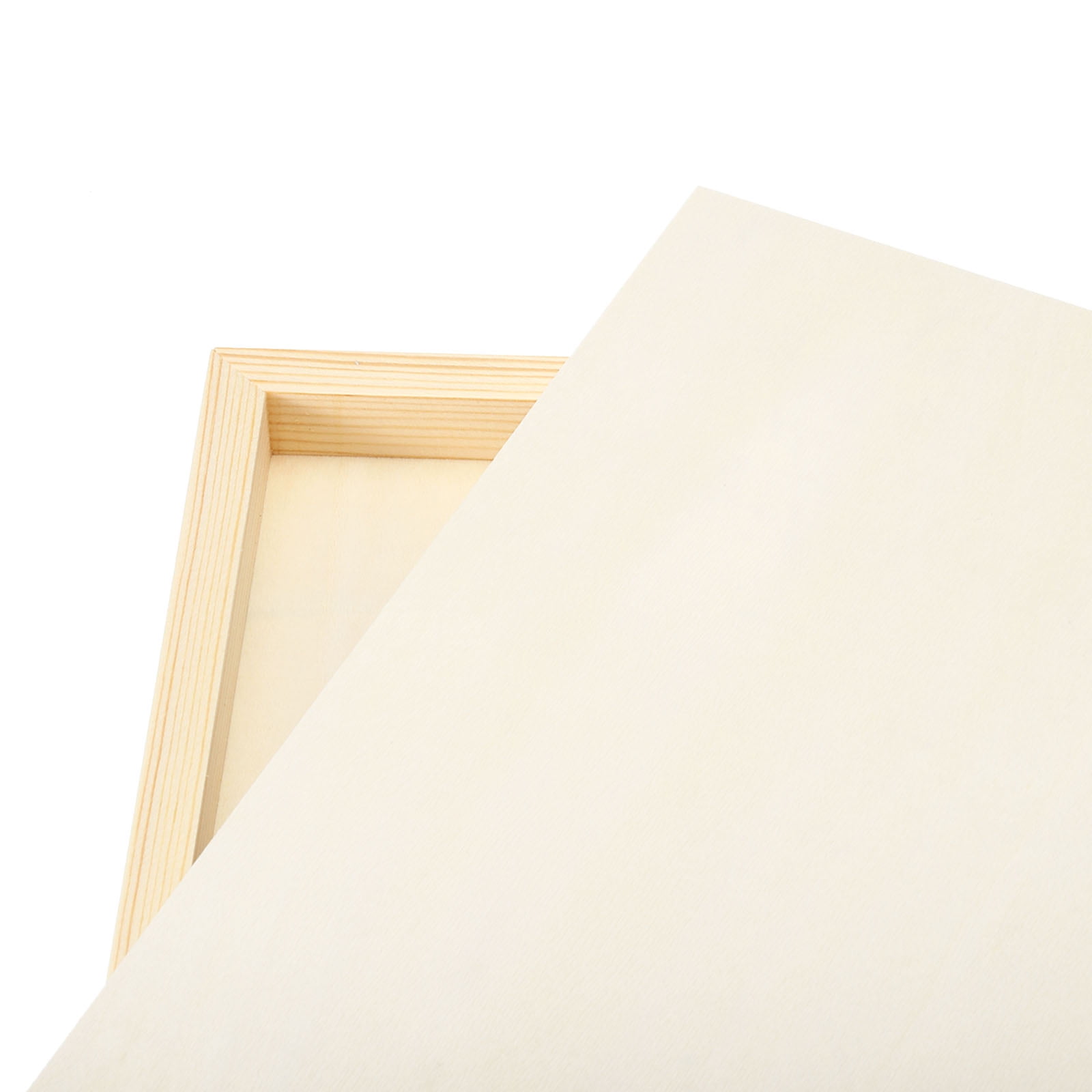 Uxcell 6"x8" Wood Panels Board, 6Pcs Unfinished Square Wood Canvas Wood Panel Painting Board, Wood Color