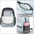 thumbnail image 4 of 17 Inch Lightweight Backpack,PVC Waterproof Oxford Fabric, Ergonomically Designed, with Large Capacity, Frozen Aesthetic Pattern, 4 of 5
