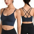 thumbnail image 3 of Seyurigaoka Women's Sports Bra Fitness Workout Running Shirt Yoga Vest, 3 of 5
