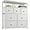 White, variant on VibrantEcho Dresser for Bedroom with 7 Drawers, Purple Dressers & Chests of Drawers, Dresser for Clothes Storage with Wooden Top and Metal Frame, Entertainment Center, Pink