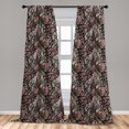 thumbnail image 5 of Ambesonne Victorian Curtains, Black Lace Pattern, Pair of 28"x95", Multicolor, 5 of 5