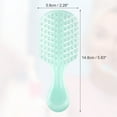 thumbnail image 2 of 1 Pc Women Leaf Style Hollow Comb Hair Brush for Straight Curly Hair Green PP, 2 of 6