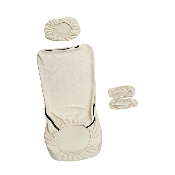 Funda para silla de oficina, elástica, moderna, extraíble, cómoda y lavable. Blanco