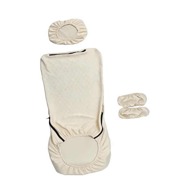 Juego de fundas para silla de oficina, fundas para silla de computadora de escritorio, modernas, protector de asiento, con Blanco