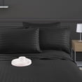 thumbnail image 5 of 1000-Thread-Count 6 Piece Sheet Set - 100% Pure Egyptian Cotton Sheets 18" Inch Deep Pocket - Soft & Smooth Quality Bedsheets (Black Stripe) Twin Size., 5 of 6