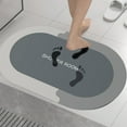 thumbnail image 1 of Bilqis Bath Rug, Super Absorbent Quick Dry, Rubber Backing Non Slip, Washable Bathroom Floor Mats, Shower Rug For In Front Of Bathtub, Shower Room (16x24), 1 of 1