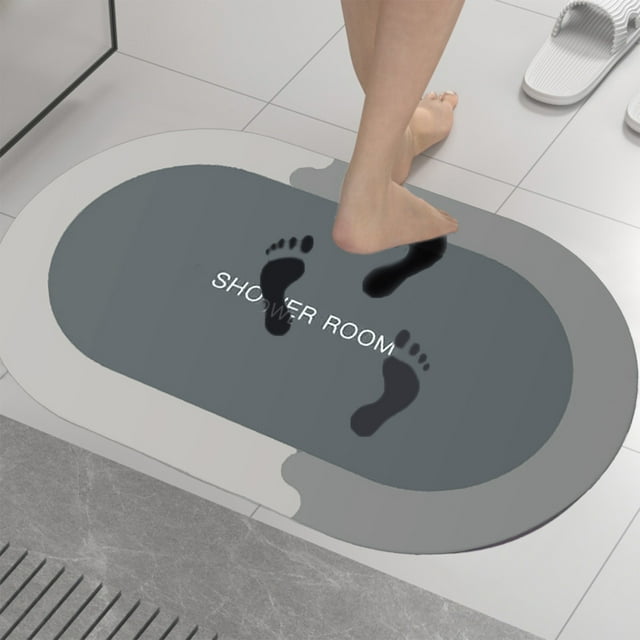 Bilqis Bath Rug, Super Absorbent Quick Dry, Rubber Backing Non Slip, Washable Bathroom Floor Mats, Shower Rug For In Front Of Bathtub, Shower Room (16x24)