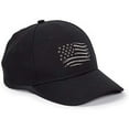 thumbnail image 2 of Embroidered American Flag Baseball Cap for Men and Women, Patriotic Adjustable Dad Hat, Unisex Vintage Cotton Casual Outdoor Sports Cap,Black, 2 of 5