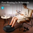 thumbnail image 4 of CuPiLo Shiatsu Foot Massager with Heat, Deep Kneading Feet Massager Machine with Remote, Multi-Level Settings & Auto-Off Timer, for Foot Pain and Circulation, Relax for Home or Of, 4 of 8