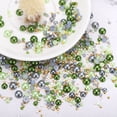 thumbnail image 5 of Uxcell 30g Flatback Pearls and Rhinestones 3mm-10mm for Art Crafts, Green Grey, 5 of 6