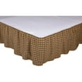 thumbnail image 3 of VHC Brands Rustic Cedar Ridge Cotton Split Corners Gathered Plaid Bed Skirt, 3 of 3