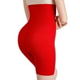 thumbnail image 4 of Defitshape Women's Thigh Slimmer Shapewear Hip Lifter Tummy Control Plus Size Shorts High Waisted Body Shaper Red Medium, 4 of 5