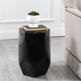 thumbnail image 2 of SAFAVIEH Cleonia 18" Modern Solid Ceramic Garden Stool, Black, 2 of 7