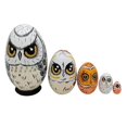 thumbnail image 2 of 5x Matryoshka Dolls Toys Handmade Russian Dolls, Owl Russian Nesting Dolls para , Hogar, Coleccionable, Wishing Gift Hugo muñecas de anidación, 2 of 10