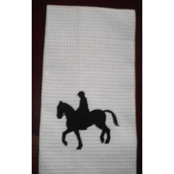 Equestrian Face Left Cotton Kitchen Towel