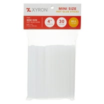 Xyron Mini Size Hot Glue Sticks, 4", 30 Pack