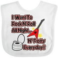 thumbnail image 3 of Inktastic I Want to Rock N' Roll N' Potty Everyday Boys or Girls Baby Bib, 3 of 4
