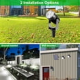 thumbnail image 5 of Solar Spot Lights Outdoor, 3-in-1 Garden Spotlights IP65 Waterproof 9.8ft Cable, 5W 4000mAh Separated Solar Panel, Auto On/Off for Tree Patio Yard Driveway Pathway Pool(Cold White 6000K), 5 of 14