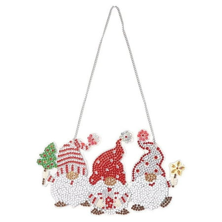 

Christmas Rhinestone Acrylic Pendant Christmas Wall Hanging Art Crafts Ornament Decoration for Door Home Window