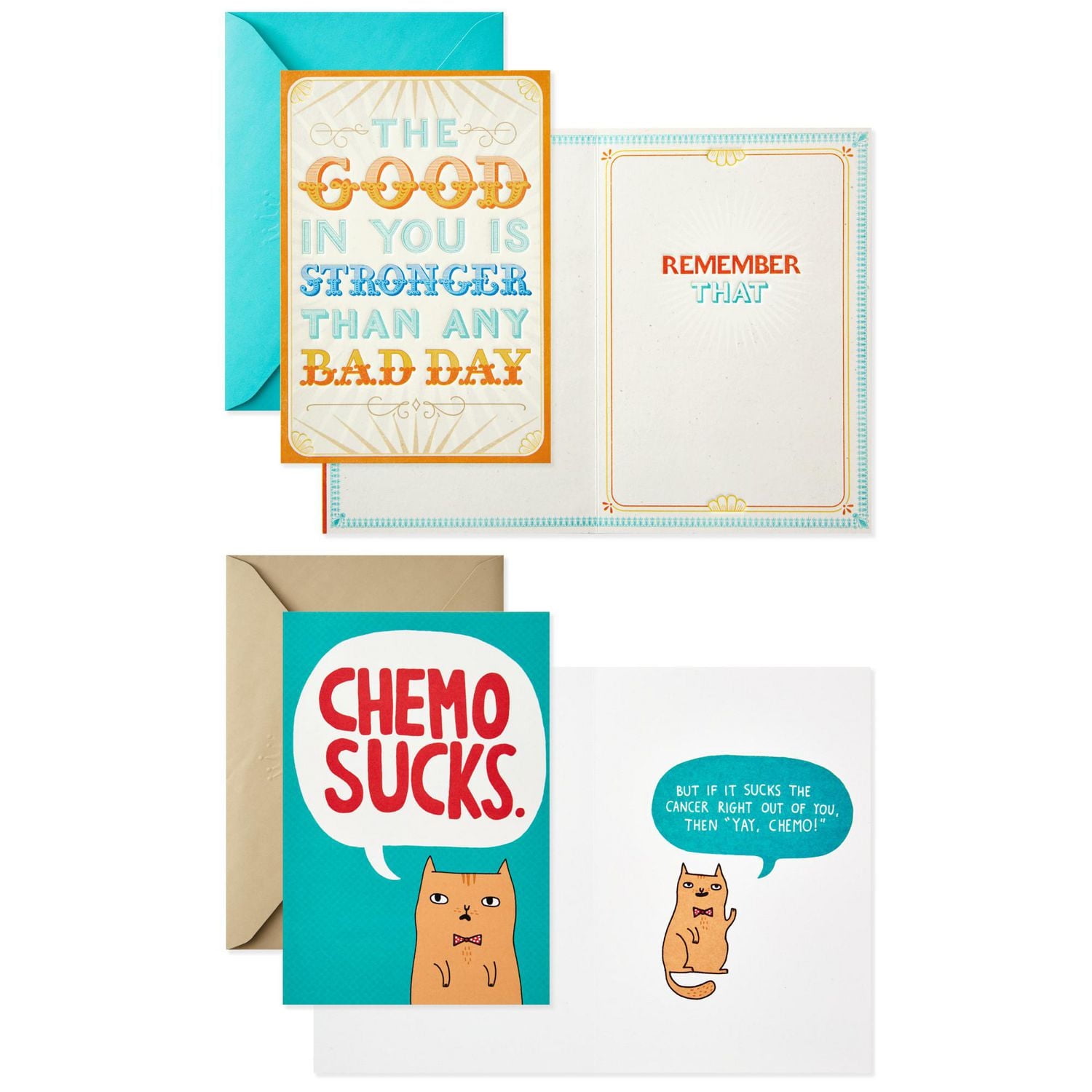 Assortiment de cartes de soutien – Maladies et cancer – Shoebox de Hallmark (6 cartes et enveloppes)