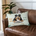 thumbnail image 3 of Shetland Sheepdog Sheltie Mother Book Lover Happy Mother's Day Quilt Pillowcase Sheltie Dog Lover Gifts Throw Pillow Cover Bed Home Decor - 03004, 3 of 5