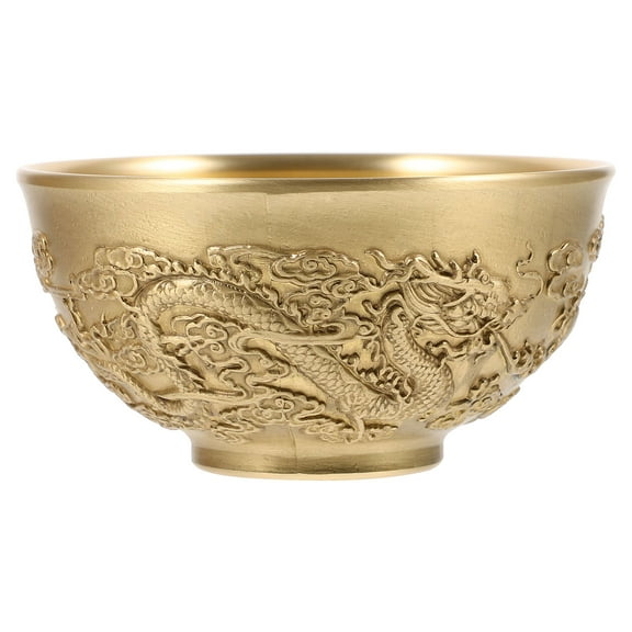 TAILTOSS Copper Basin 1Set Golden Color for Home Decoration and Attract Wealth