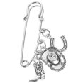 thumbnail image 2 of Broche con temática occidental, Clip para suéter, cárdigan para mujer, Clip para chal, Pin de seguridad para Collar, 2 of 8