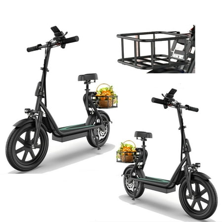 AOVOPRO 500W Electric Scooter with Seat, Max 28Miles 22MPH Commuting E Scooter