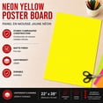 thumbnail image 3 of FORMIT Neon Yellow Poster Board 22"x28", 3 of 4