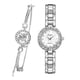 thumbnail image 3 of Conjunto de relojes y , brazalete de cadena, reloj de de , resistente arañazos y al , resaltando - plateado de plata Blanco plateado + Plata Fernando brazalete de reloj de acero inoxidable, 3 of 6