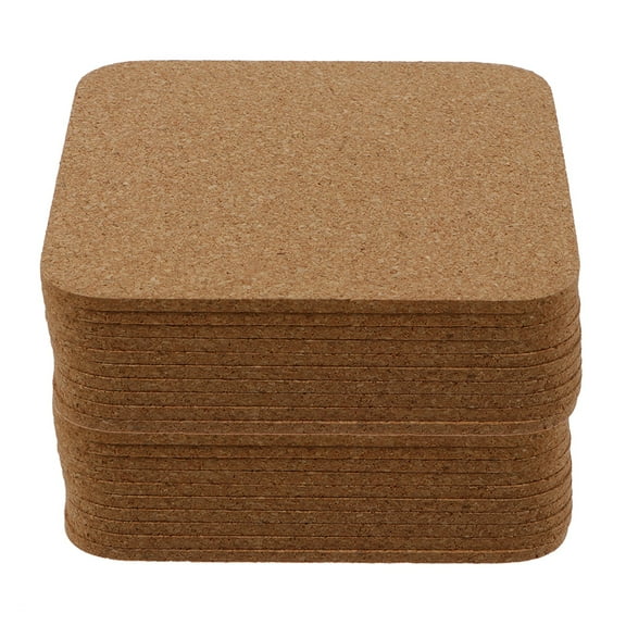 LABRIMP Cork Coasters 20Pcs Heat Resistant and Water Absorbing for Drinking Coffee and Beer