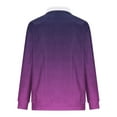 thumbnail image 4 of YLSDY Men's Winter Work Sweatshirts Gradient Pullover Long Sleeve Fleece Athletic Workout Warm Sweater with Pockets Purple M, 4 of 5