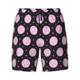 thumbnail image 4 of Lsque Mens Swim Trunks Pink Groovy Disco Ball Pattern - Bathing Suit Compression Liner - Beach Swim Shorts Swimwear - (S-3XL) - Stretch Quick Dry -Medium, 4 of 9