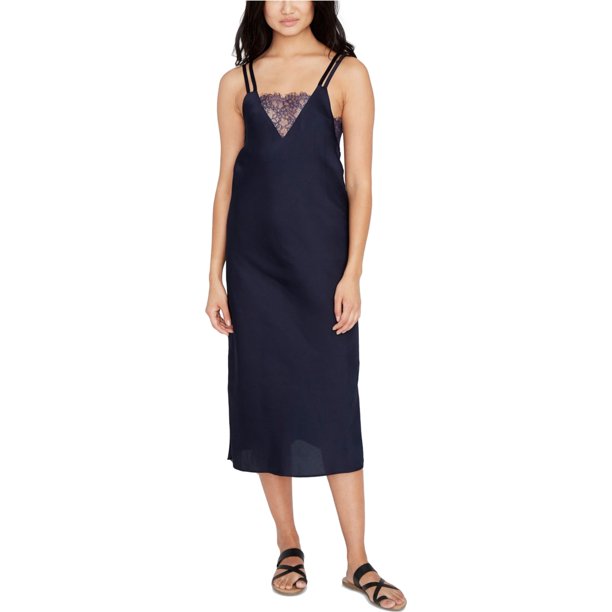 Rachel Roy - Vestido sin mangas con encaje para mujer, azul, grande