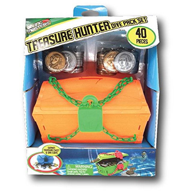 Prime Time Toys Diving Masters Cofre del tesoro Juego de buceo en la piscina Splash Bombs 72974800