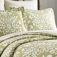 thumbnail image 4 of Laura Ashley Rowland 3-Piece Full/Queen Quilt Set in Light Green, 4 of 6